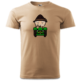 Da Oid Sinzer Bulldog T Shirt Herren Sand Hofmuehle Front